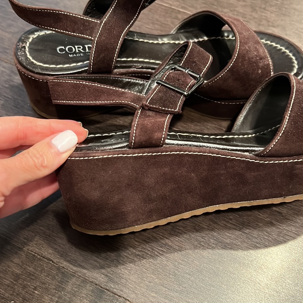 Cordani size 9 brown suede sandals - Picture 6 of 8